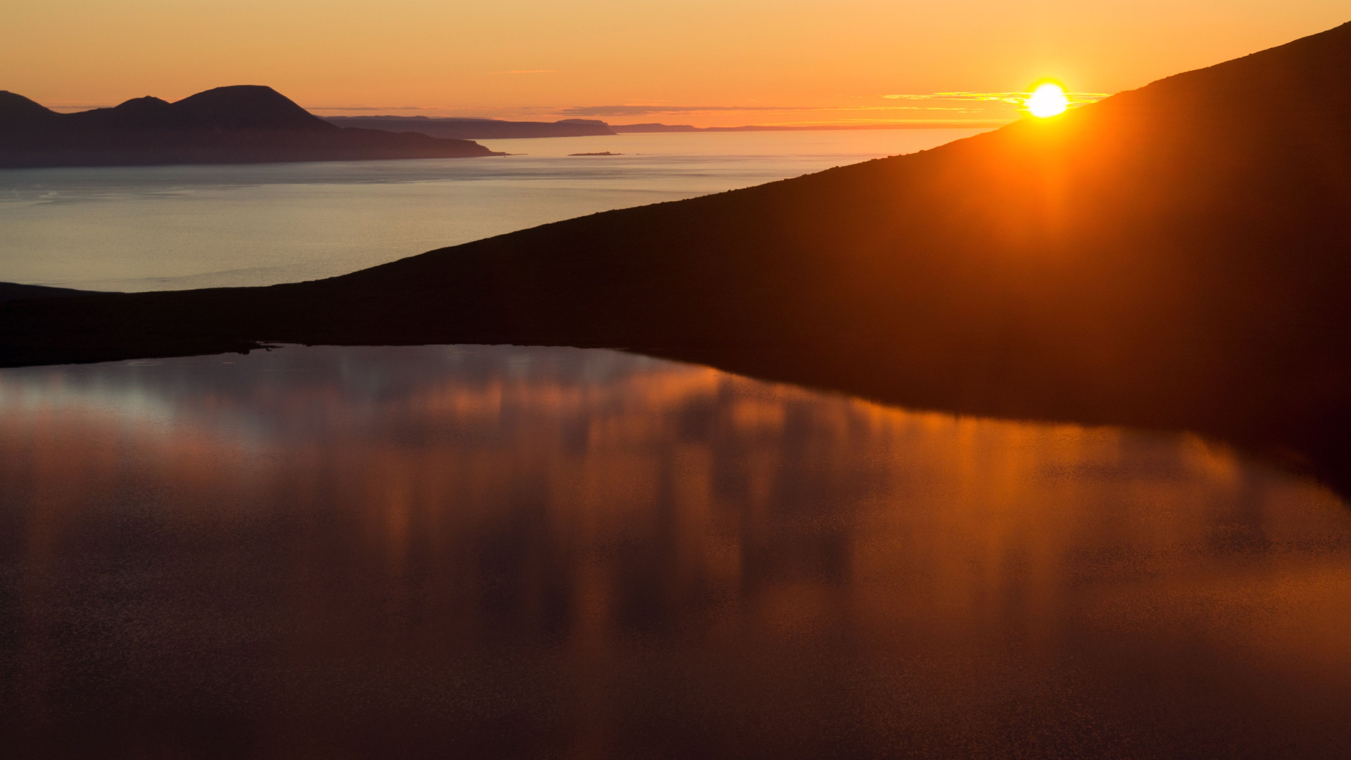 Ostfjorde sonnenuntergang