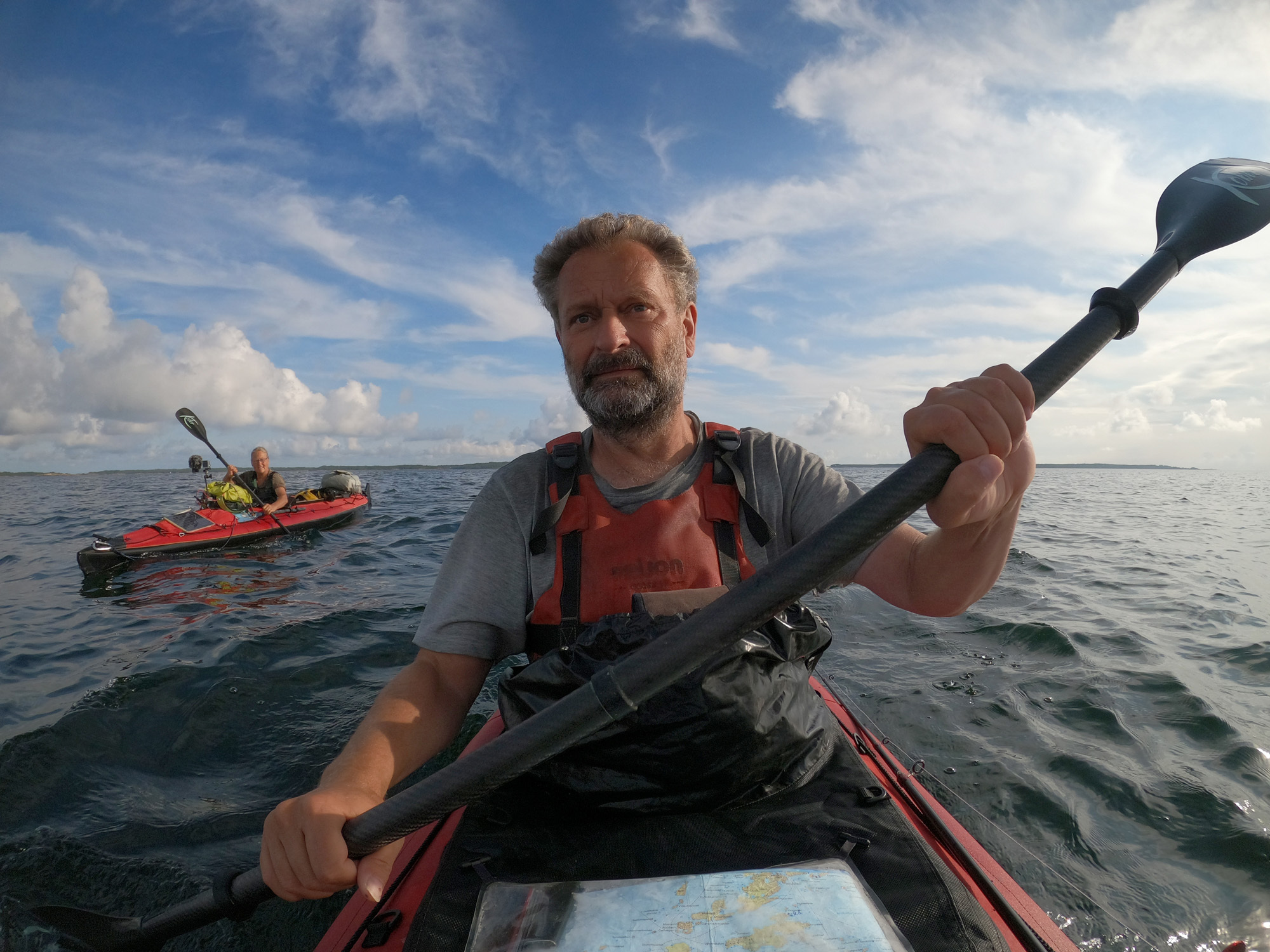Lappland paddeln selfie