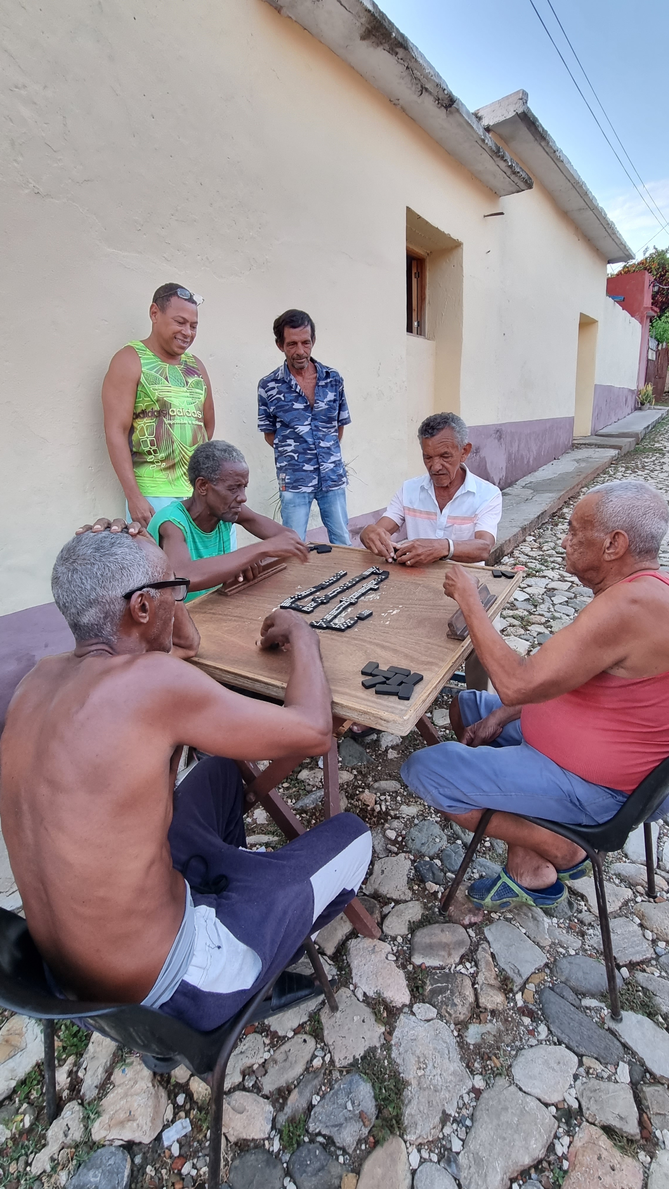 Dominospiel in Trinidad